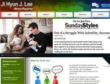 Tablet Screenshot of jihyunjlee.com